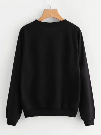 3D boobs pullover fashion sweatshirt