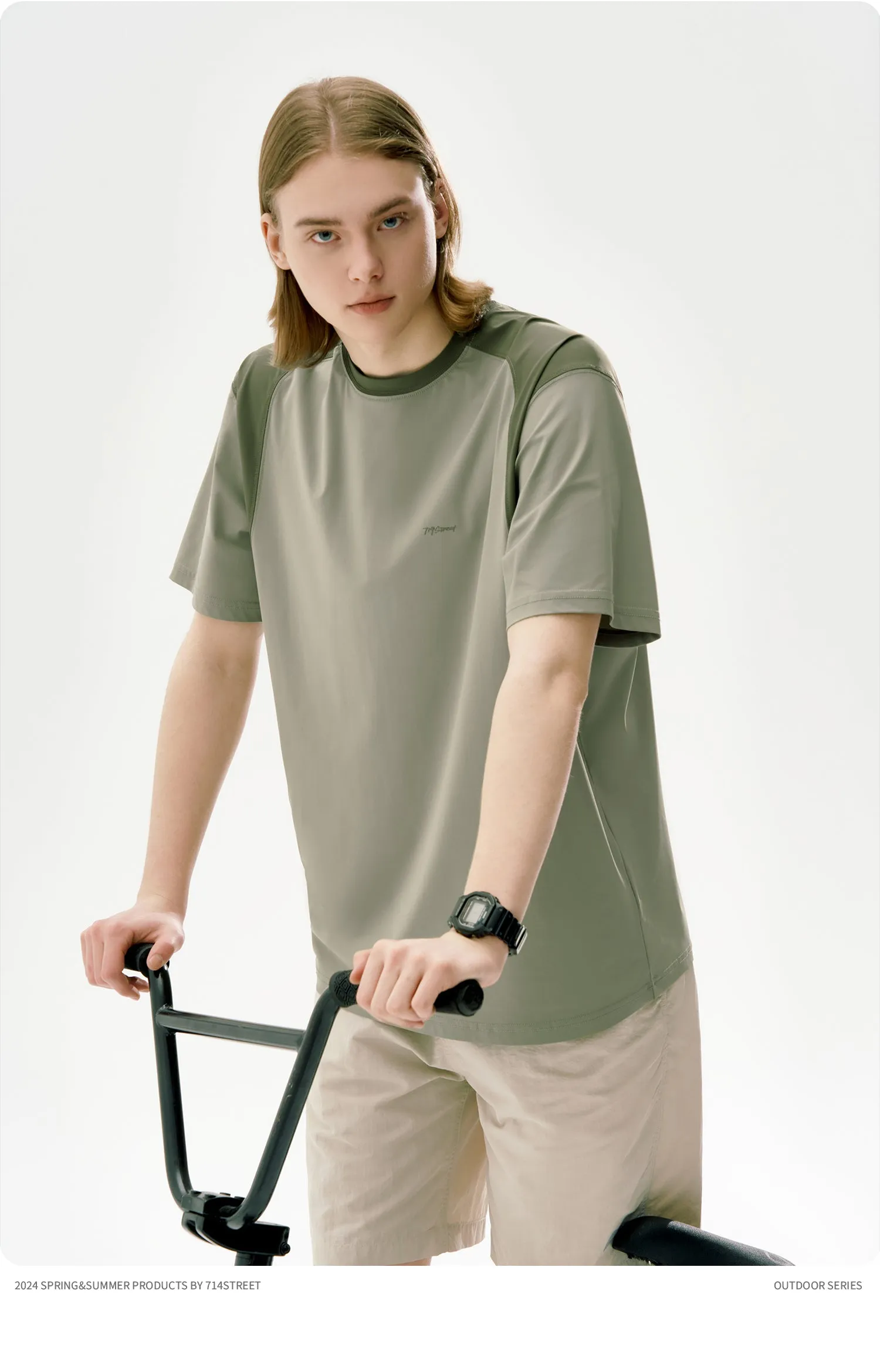 714STREET ナイロンドライTシャツ 714ST063