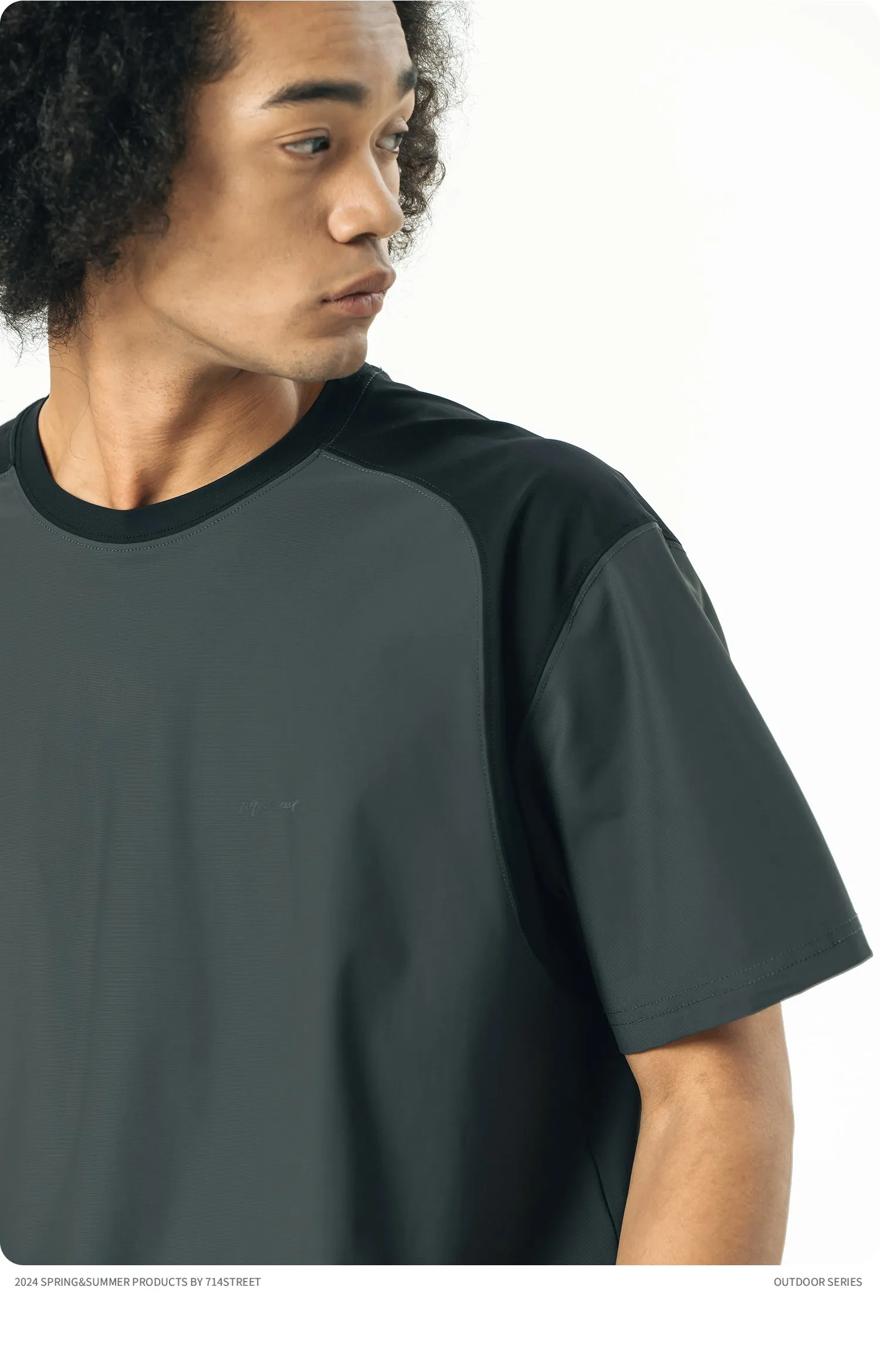 714STREET ナイロンドライTシャツ 714ST063
