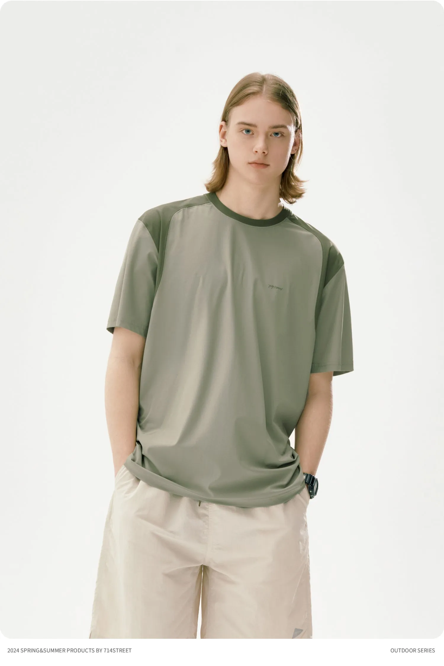 714STREET ナイロンドライTシャツ 714ST063