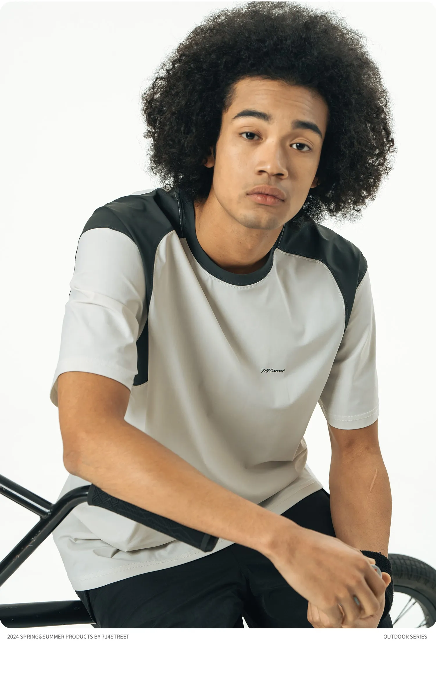 714STREET ナイロンドライTシャツ 714ST063