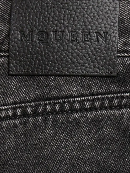 Alexander McQueen   Baggy tied cotton  jeans 