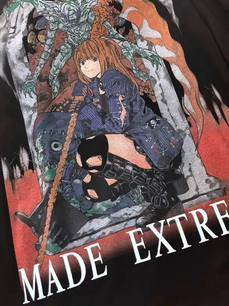 Anime Print "MADE EXTREME" Longsleeve Pullover (S to 4XL!)