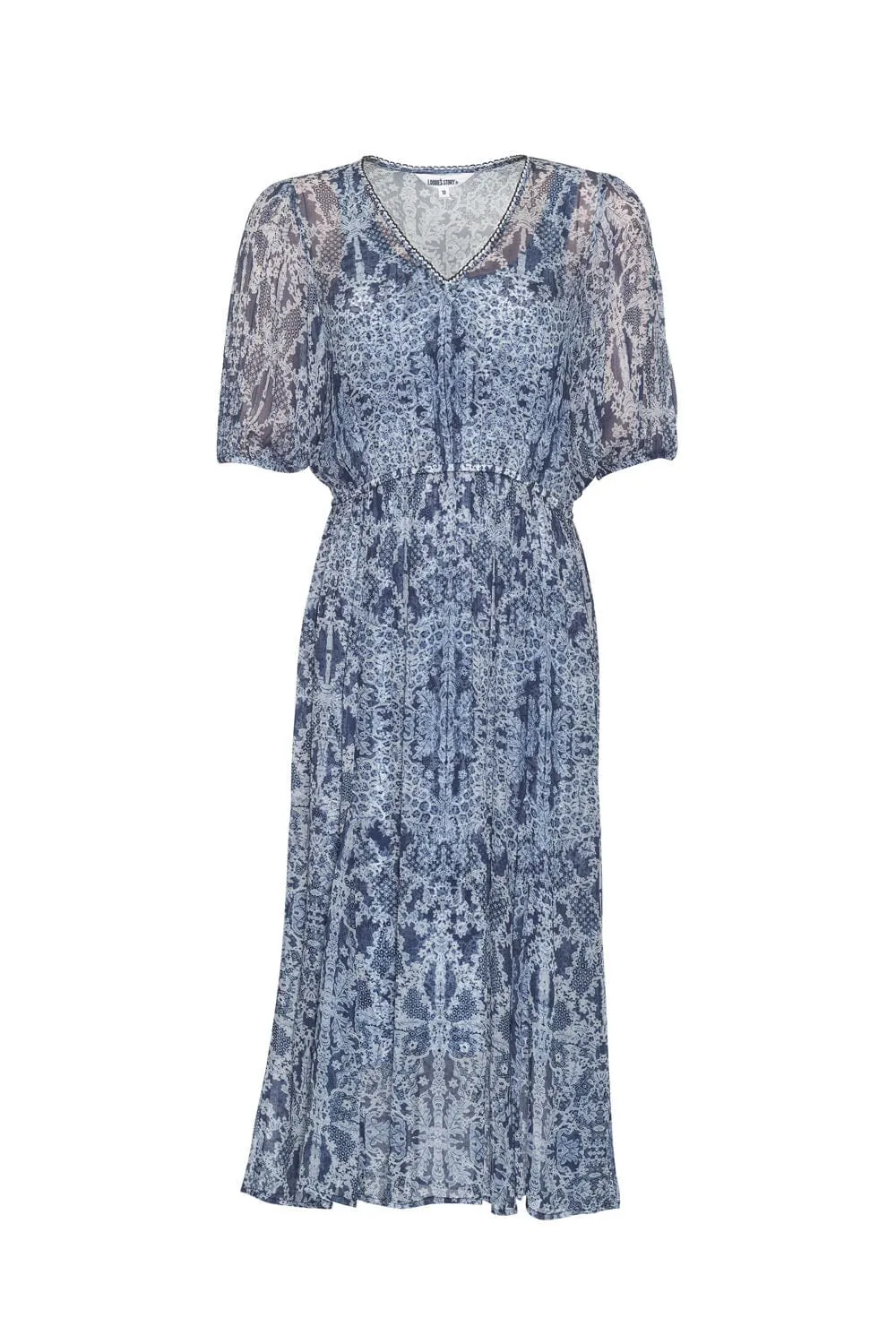 Arezzo Midi Dress - Indigo Multi