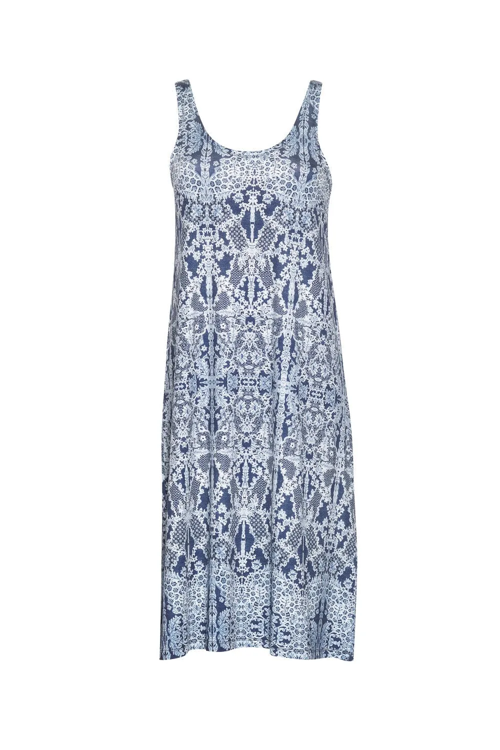 Arezzo Midi Dress - Indigo Multi