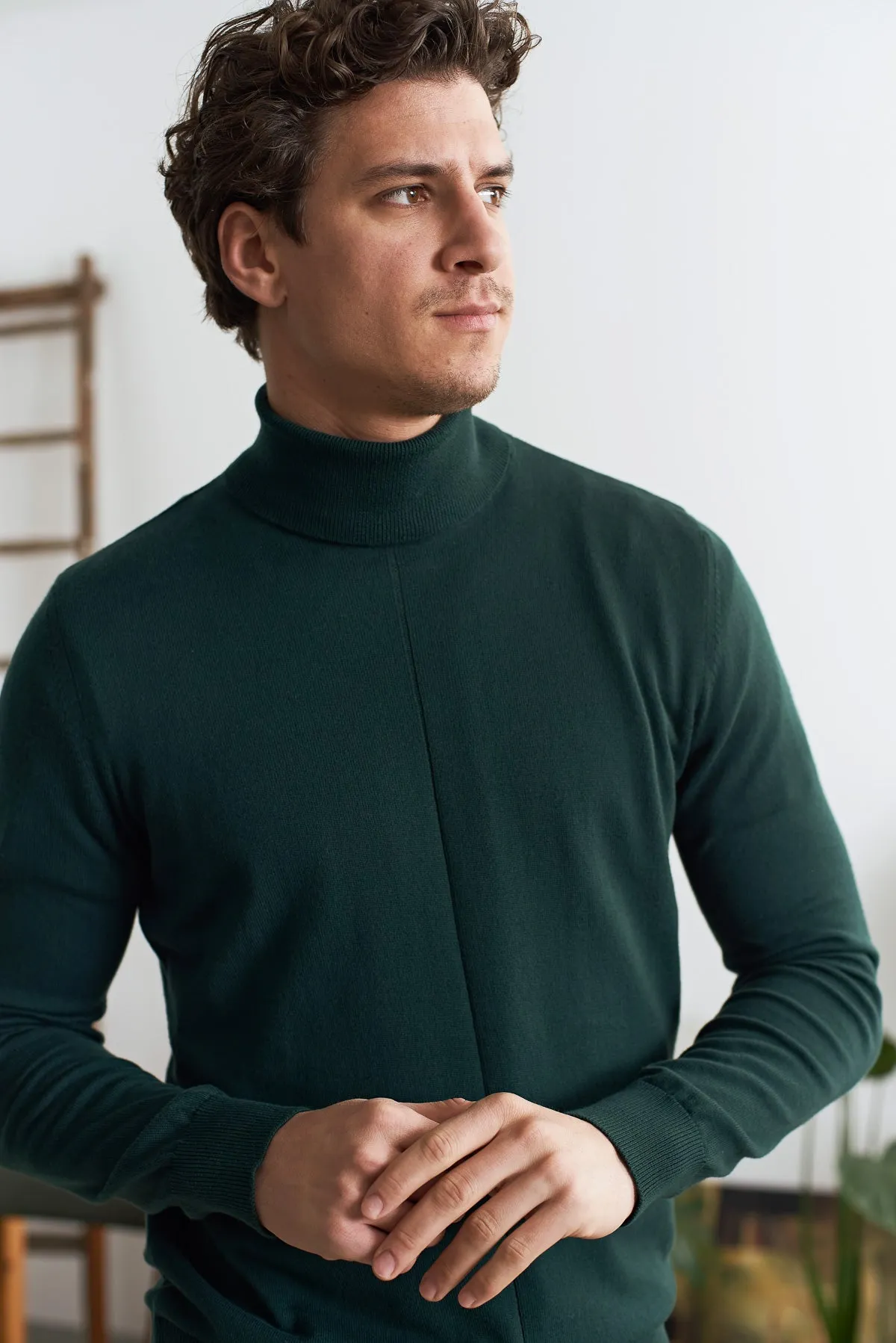 AVID rollneck jumper eco scot green