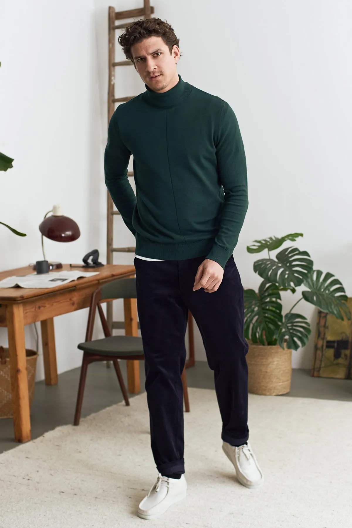 AVID rollneck jumper eco scot green