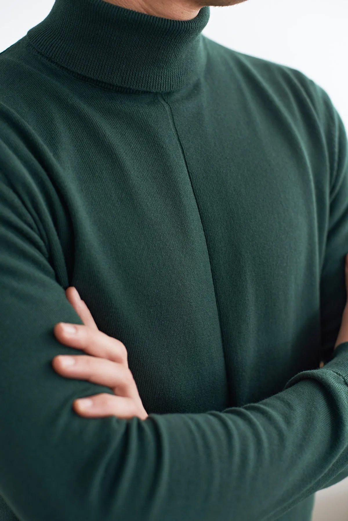 AVID rollneck jumper eco scot green