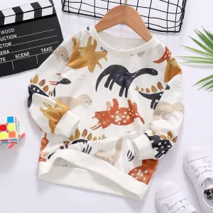 Baby Boy Cartoon Dinosaur Sweatshirt