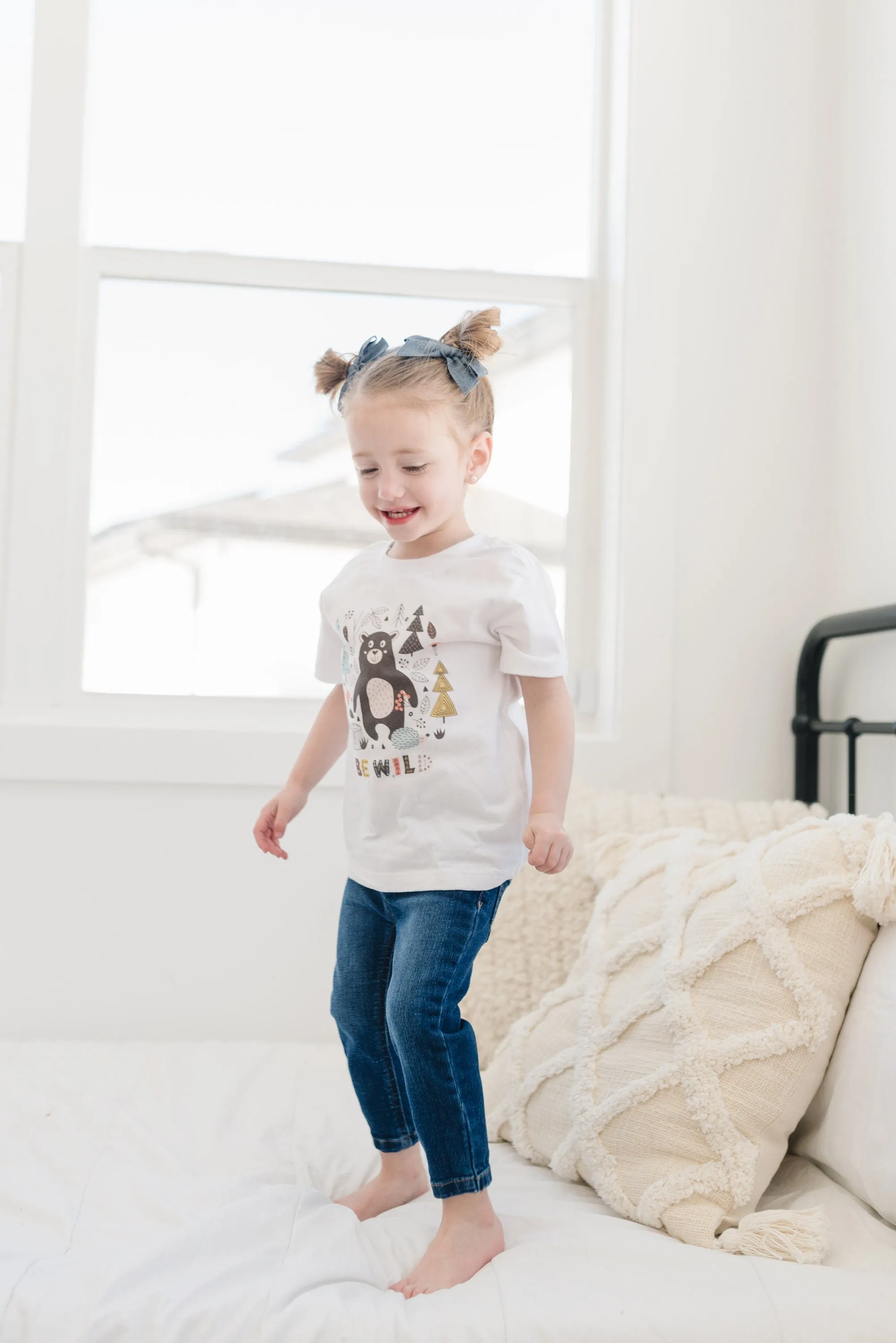 Be Wild Toddler Tee - boho toddler shirt -  toddler boy shirt - bear tshirt, outdoor adventure camping