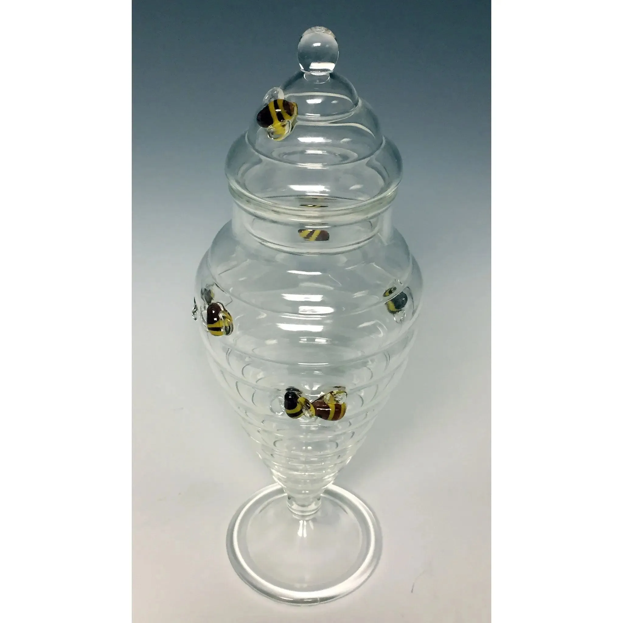 Beehive Apothecary Glass Jar Bees Line by Sage Churchill Foster, Sage Studios