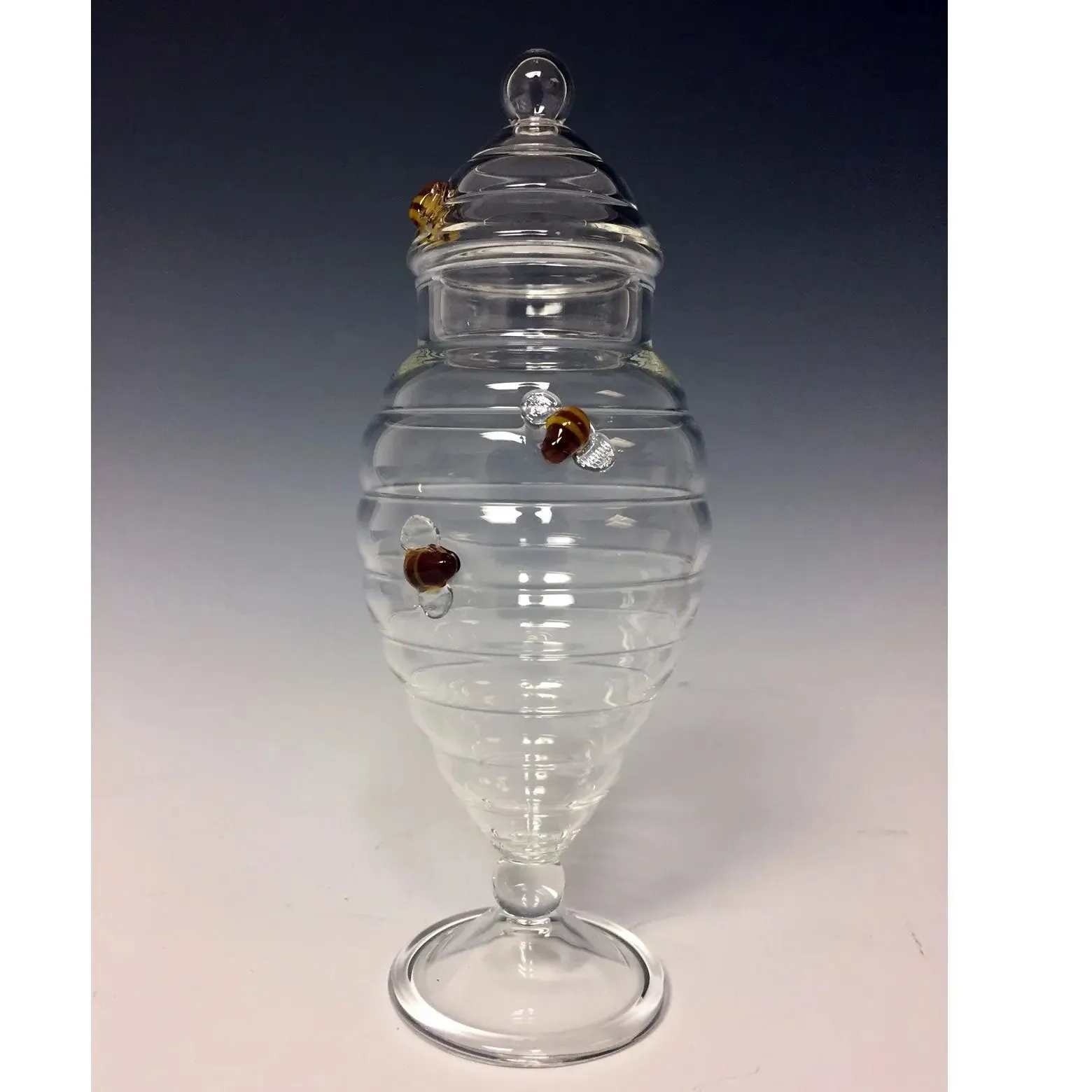 Beehive Apothecary Glass Jar Bees Line by Sage Churchill Foster, Sage Studios