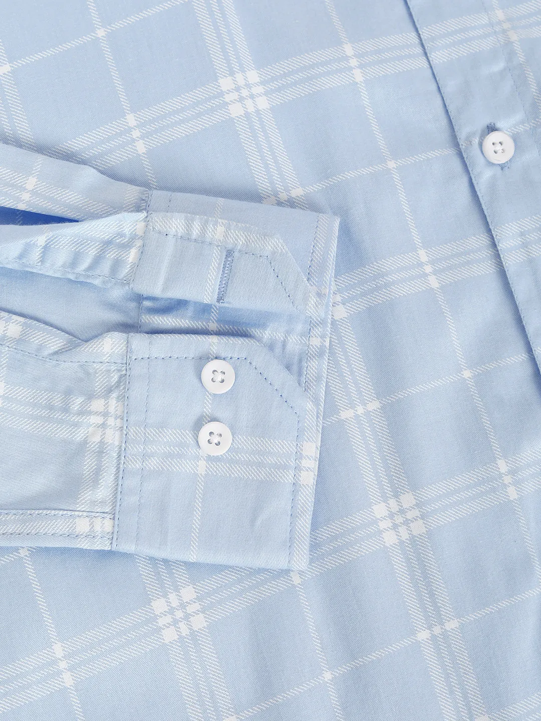 Blue Angel Checkered Cotton Shirt