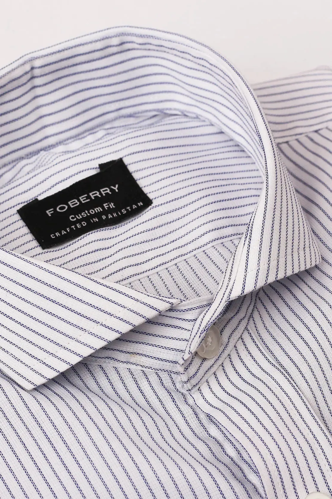 Blue Pencil Striped Shirt