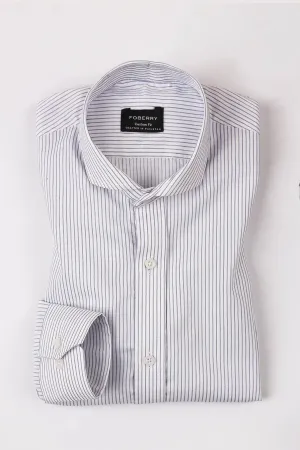 Blue Pencil Striped Shirt