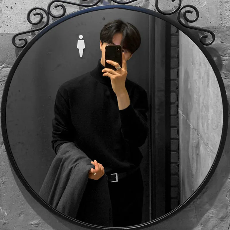 Bonsir Minimalist Fashion Men All-Match Bottoming Shirt Men's Half Turtleneck Sweater Korean Style Trendy Thickened Sweater Pullover Warm Loose Sweater