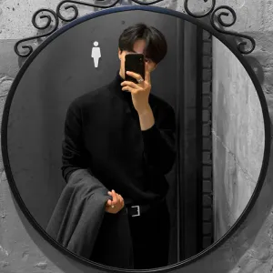 Bonsir Minimalist Fashion Men All-Match Bottoming Shirt Men's Half Turtleneck Sweater Korean Style Trendy Thickened Sweater Pullover Warm Loose Sweater