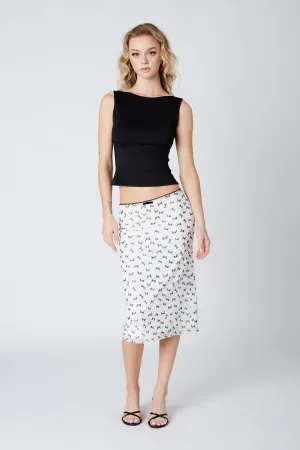 Bow Midi Skirt