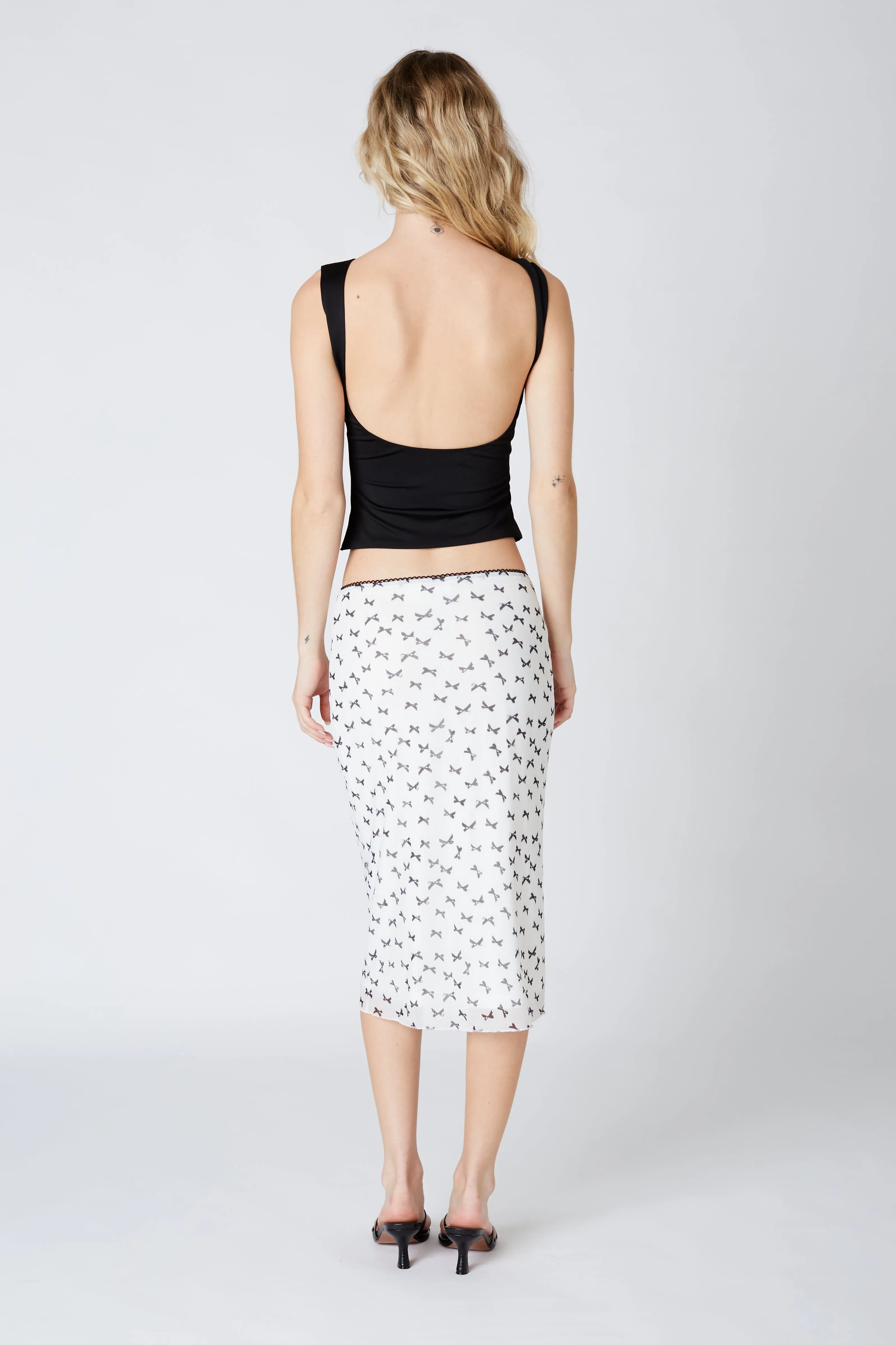 Bow Midi Skirt