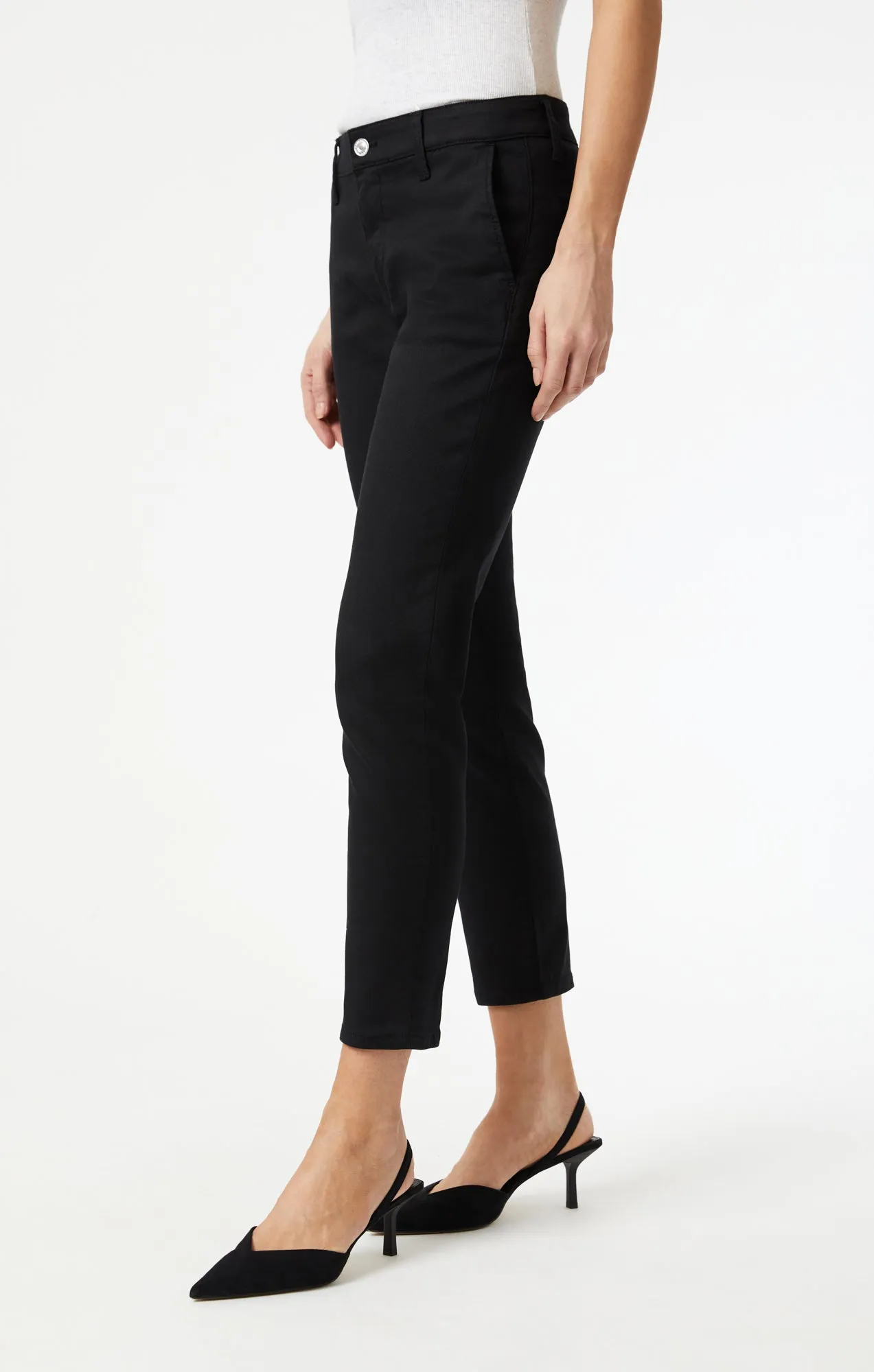 BROOKE SLIM CHINO IN BLACK LUXE TWILL