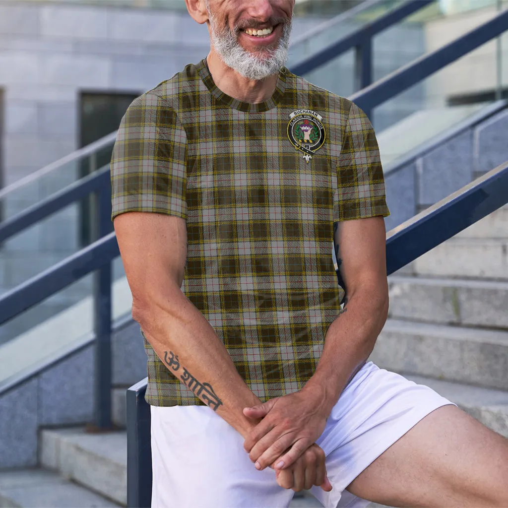Buchanan Dress Tartan T-Shirt with Family Crest