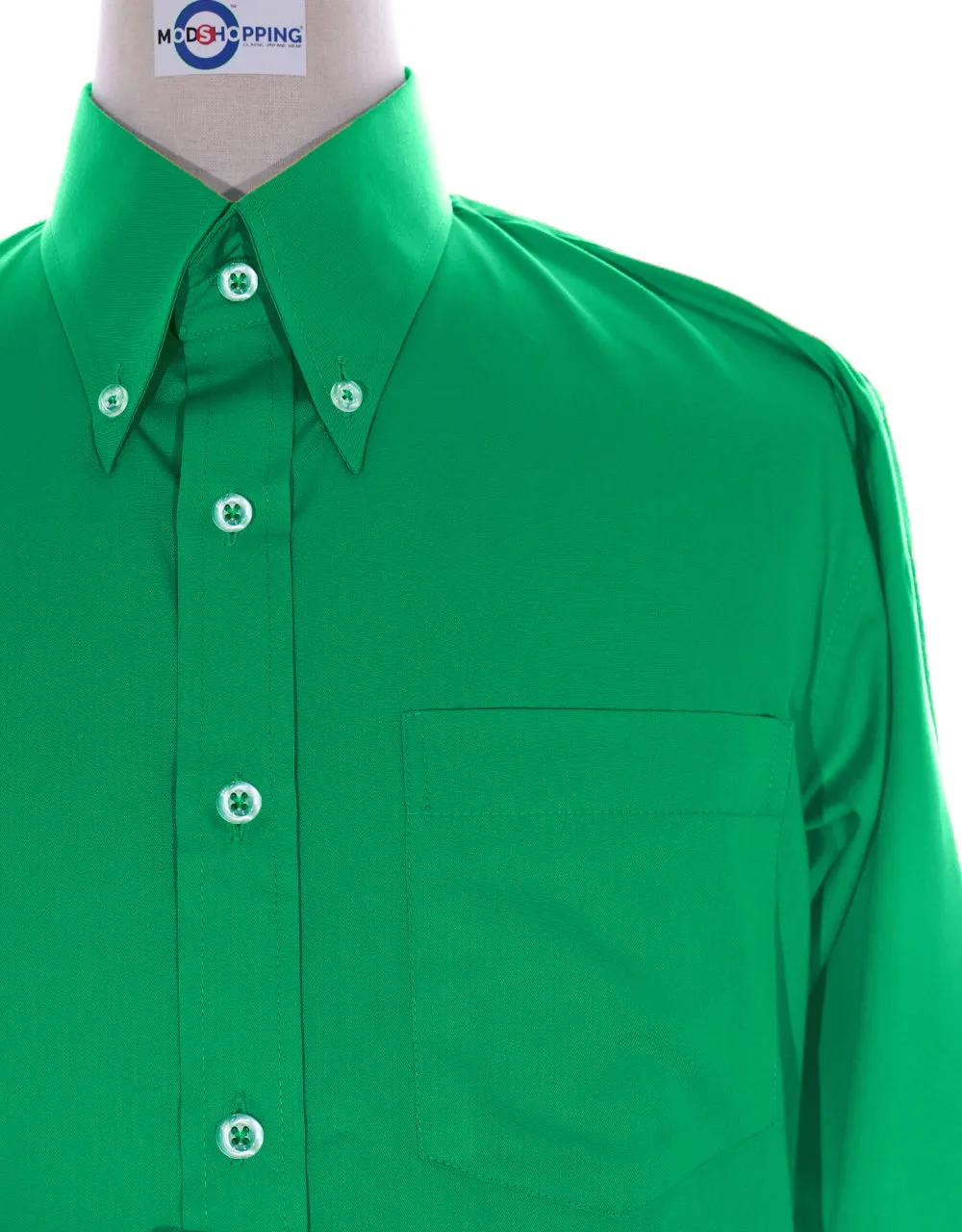 Button Down Shirt - Green Color Shirt