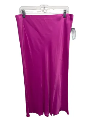 By Anthropologie Size L Pink Viscose Elastic Waist Slip dress Midi Skirt