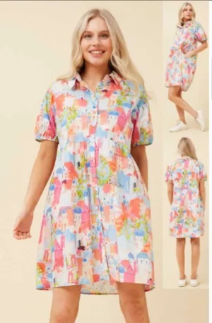 CKM Santorini Shirt Dress