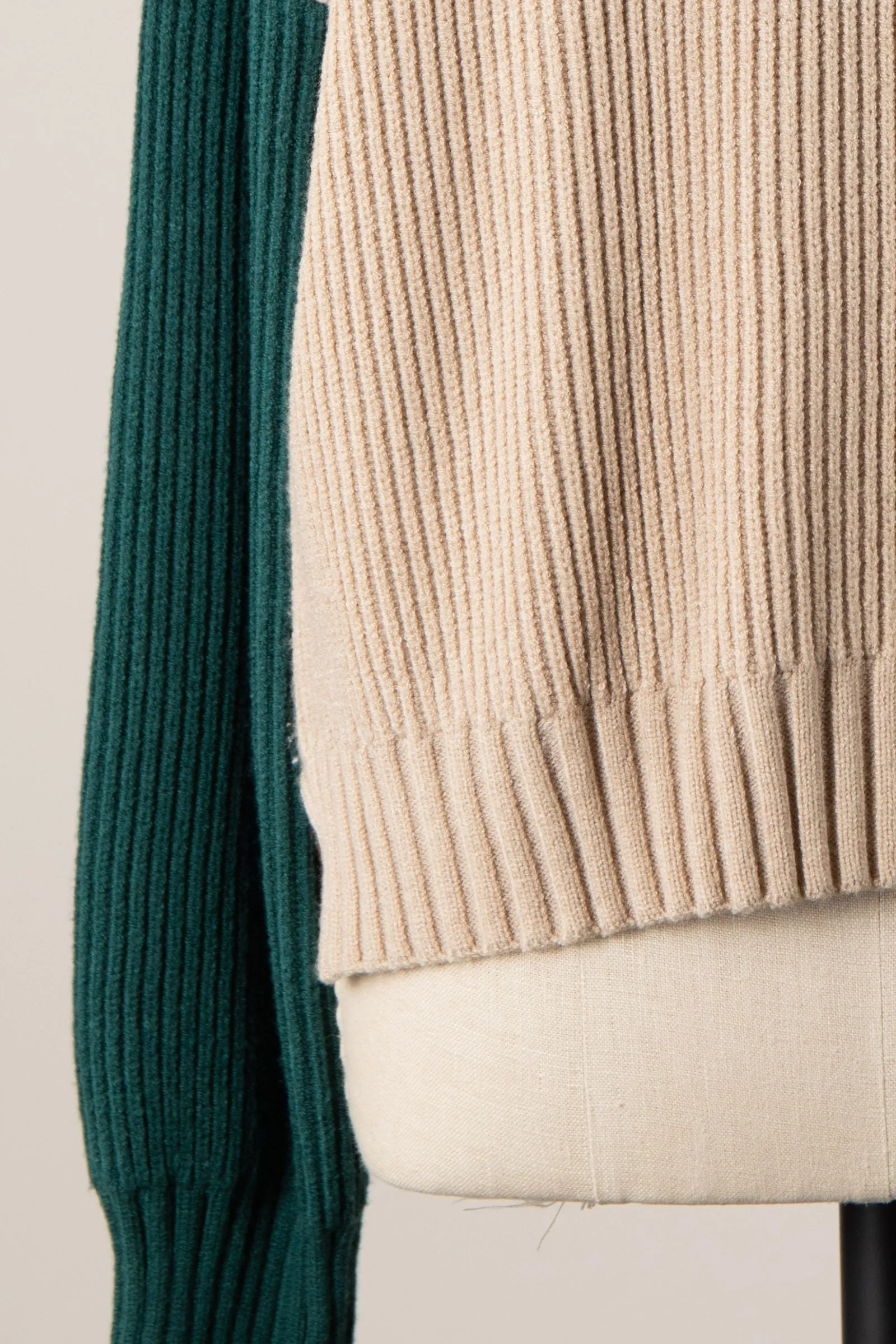 COLOR BLOCK TURTLENECK SWEATER 1 PACK