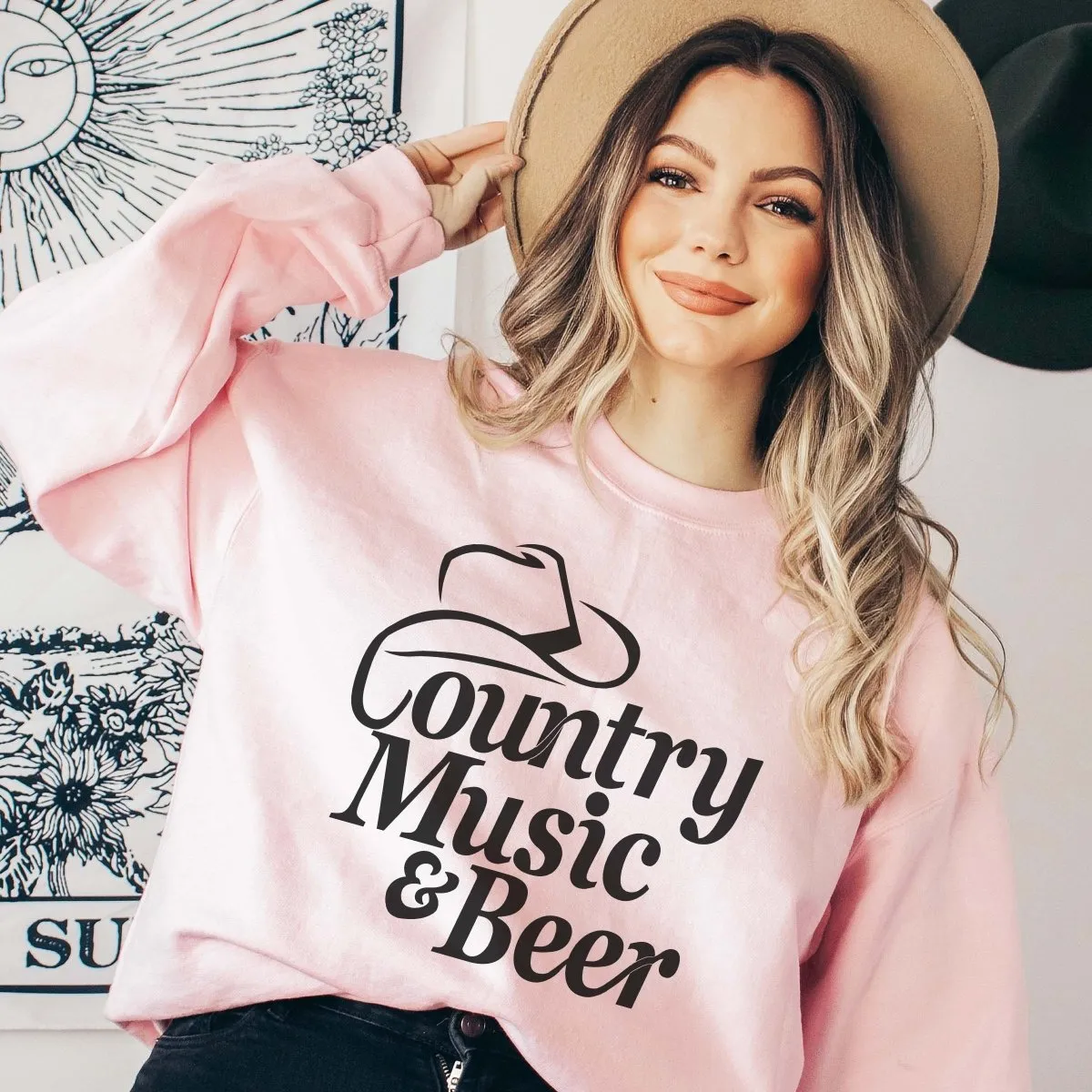 Country Music & Beer Sweatshirt