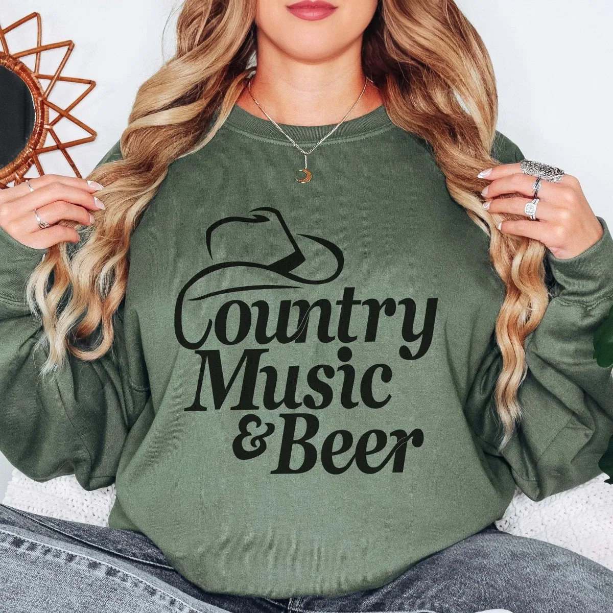 Country Music & Beer Sweatshirt