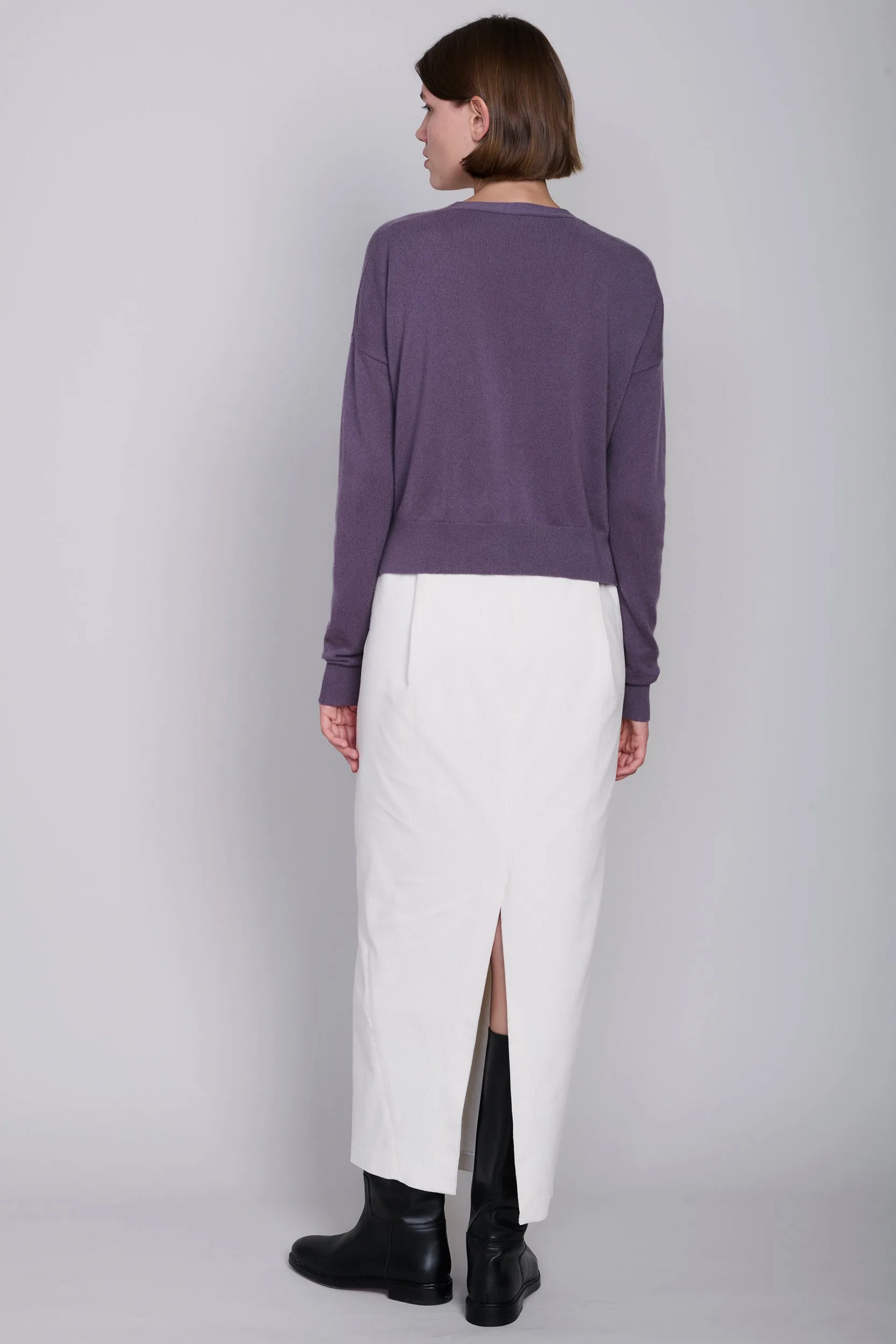 Cropped Cashmere Cardigan