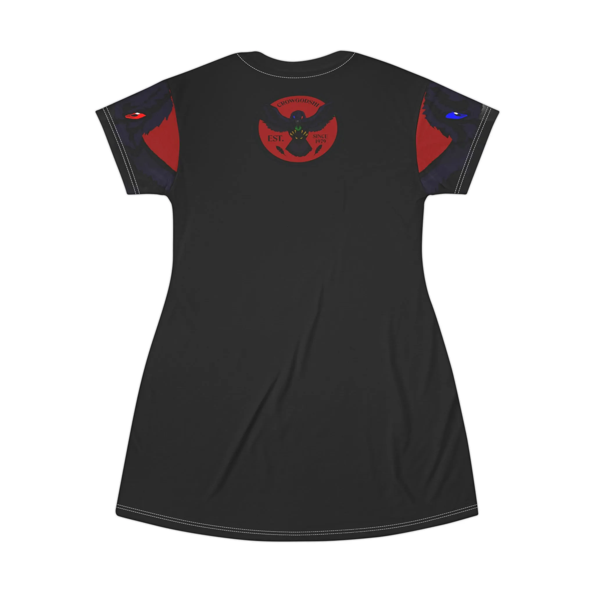 Crowgodshi First Generation T-Shirt Dress, BURGUNDY LOGO