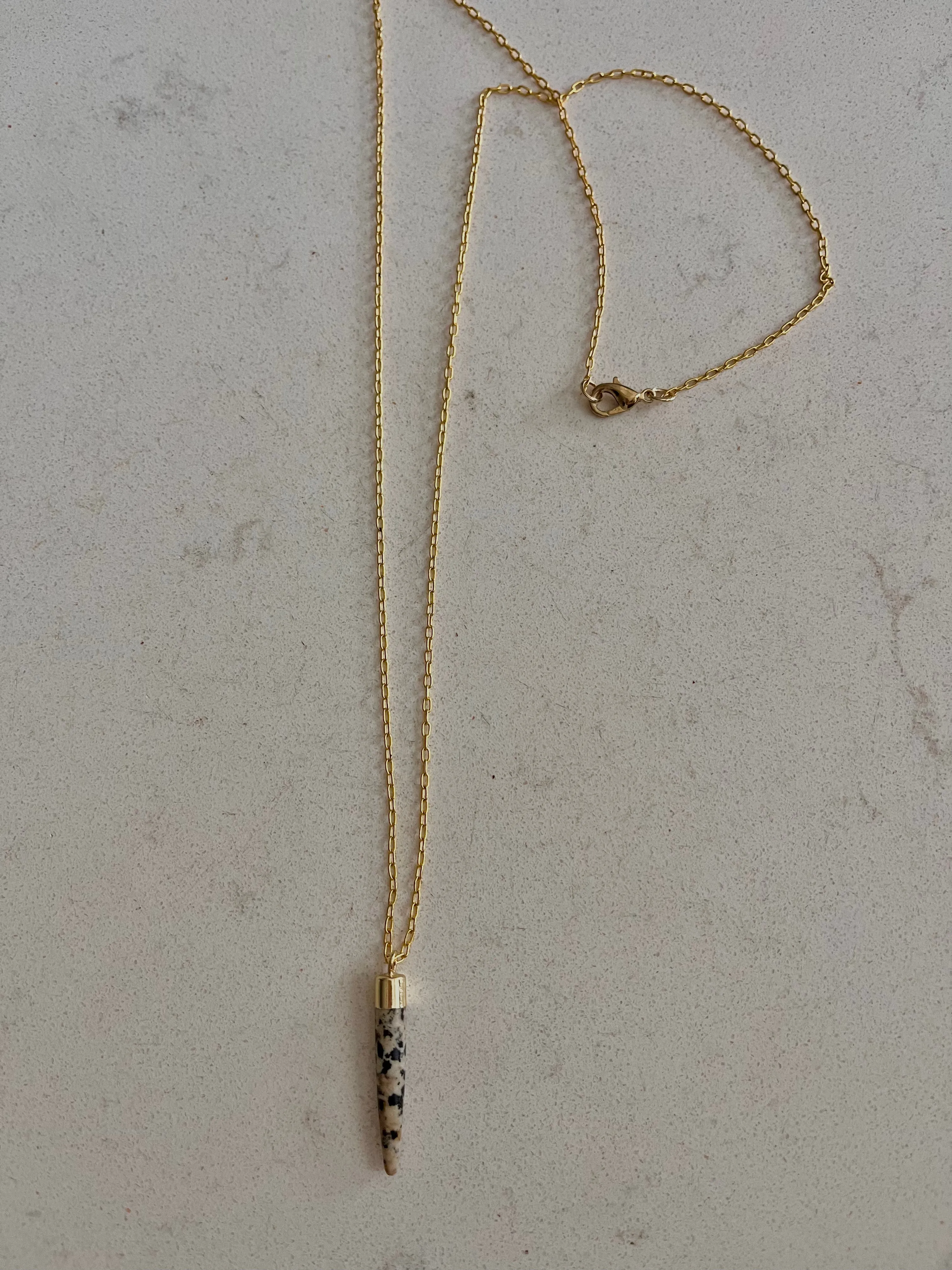 Dalmatian Stone Necklace