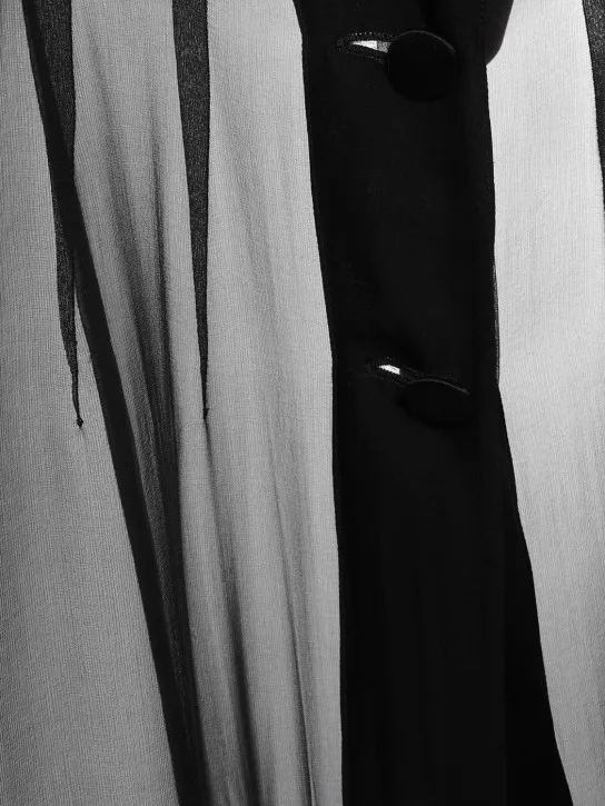 Dolce&amp;Gabbana   Sheer silk long shirt dress 