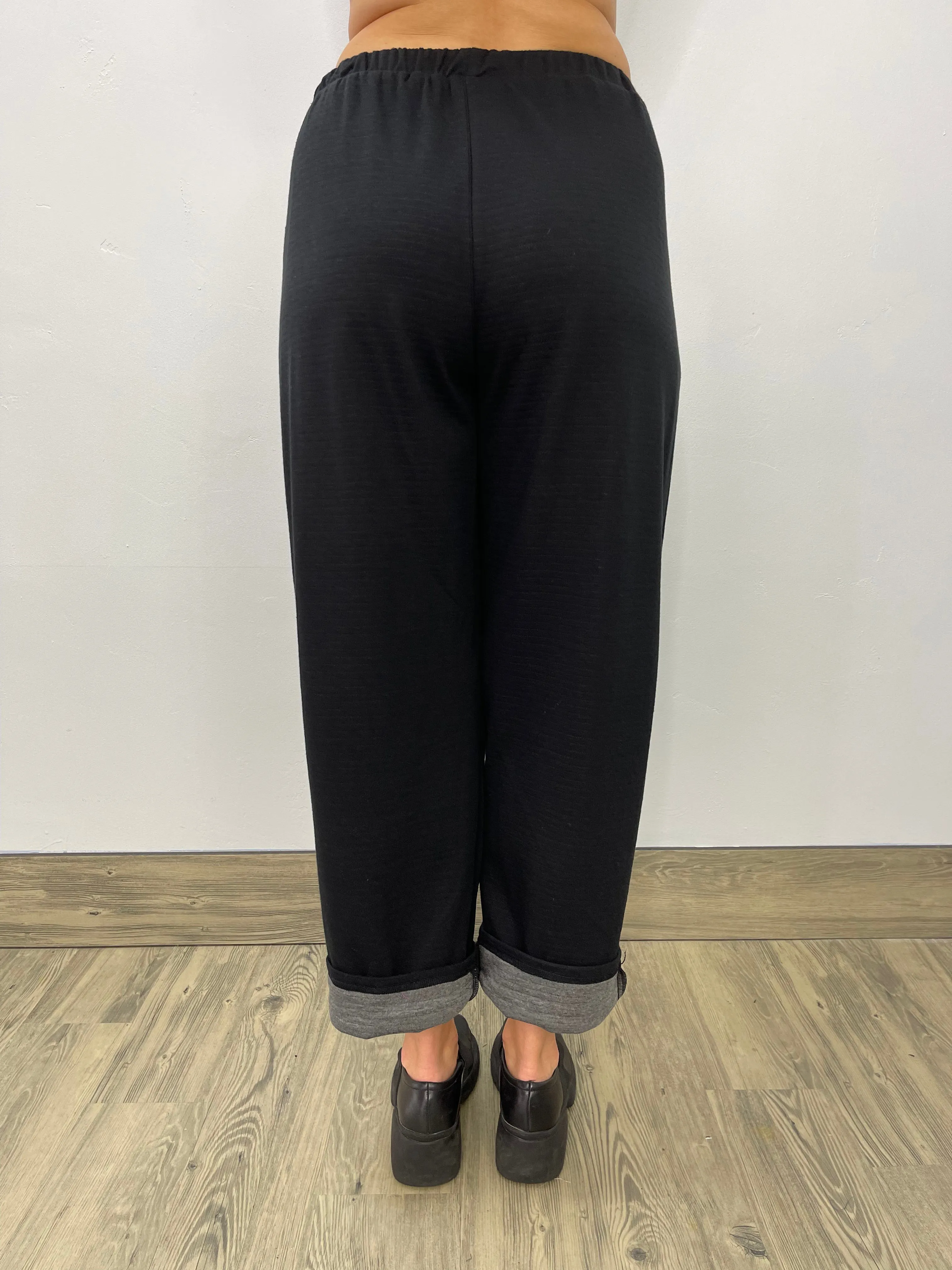 Double Knit Roll Cuff Pants