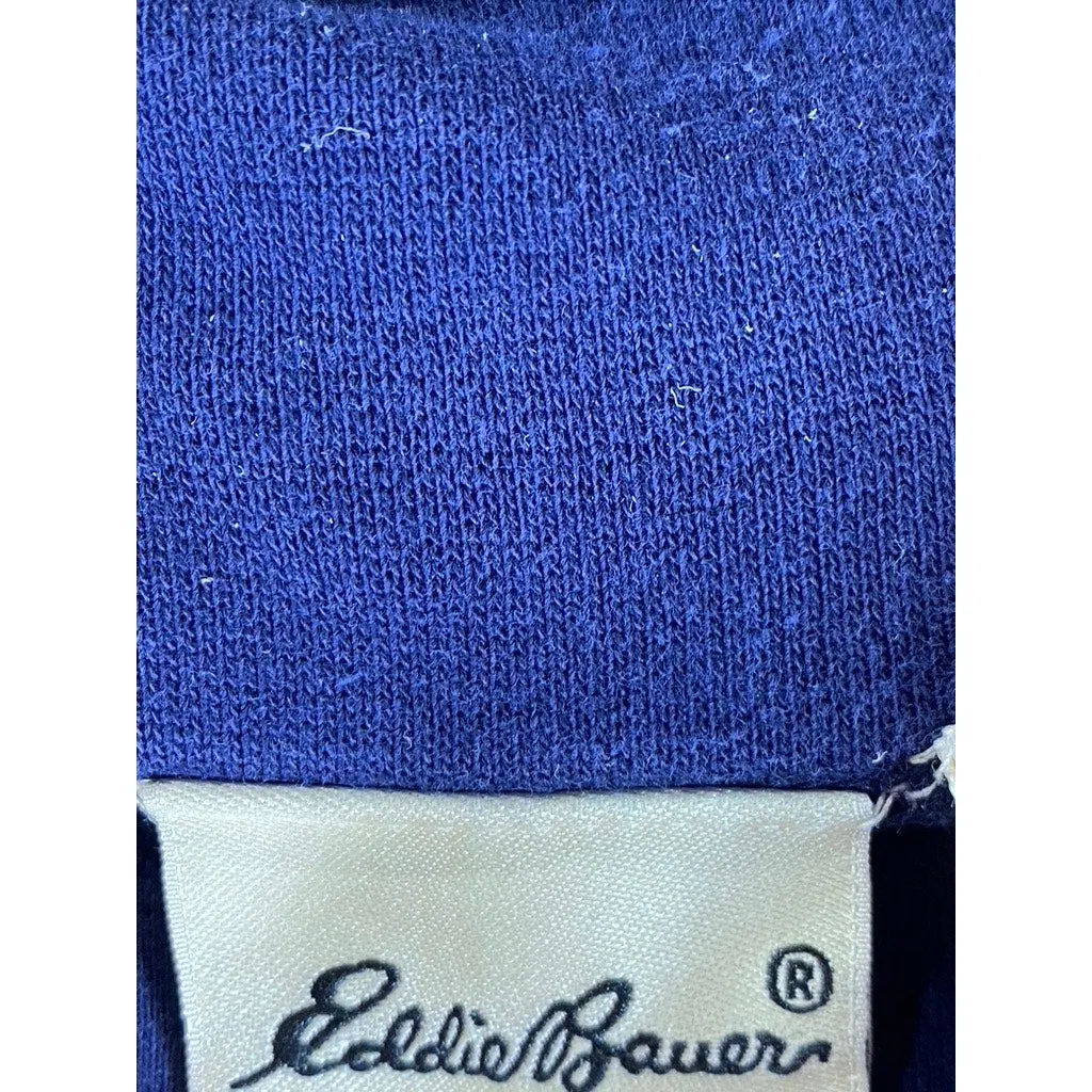 EDDIE BAUER Men's Navy Tall Turtleneck Long Sleeve Pullover Shirt SZ T/XL