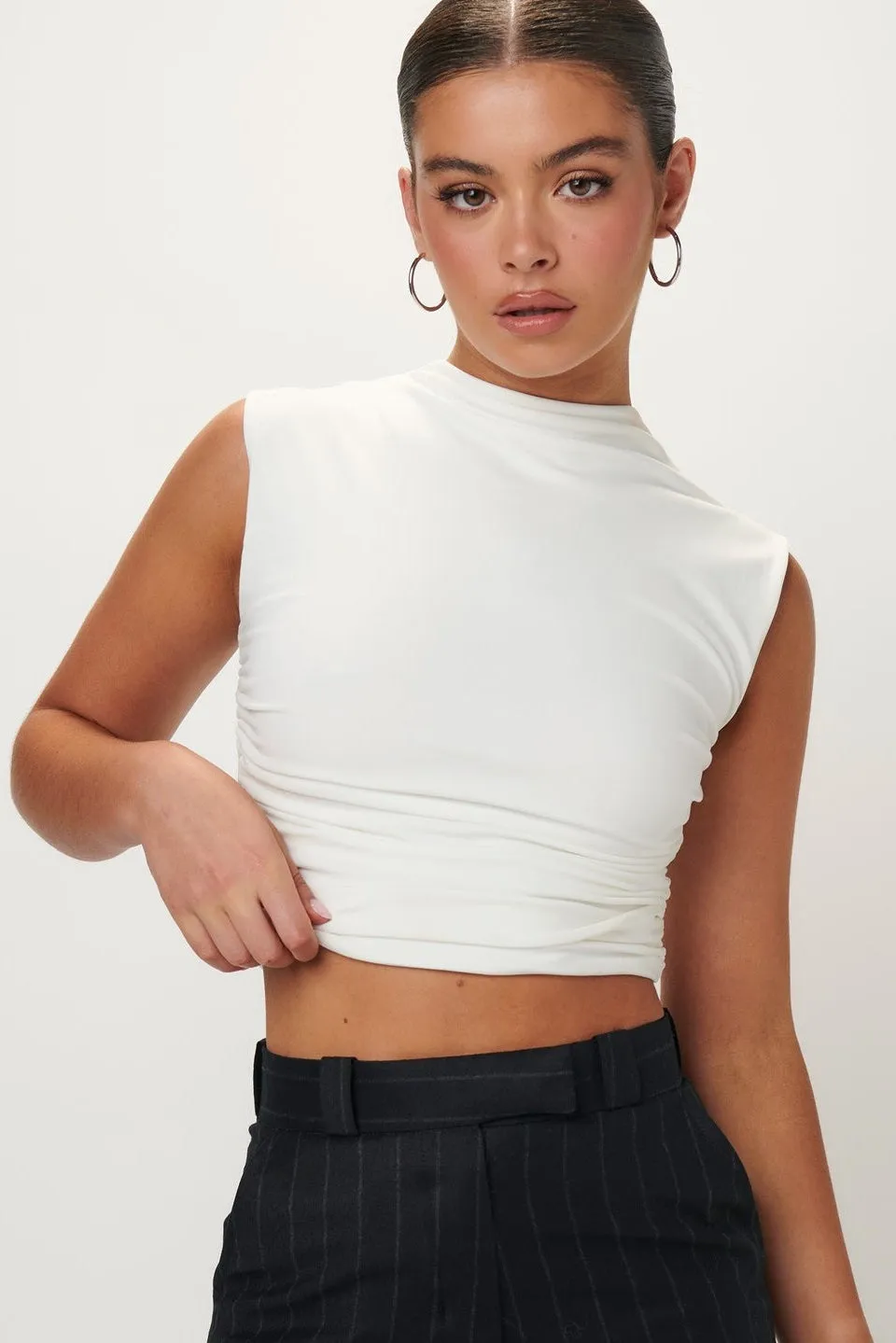 EFFIE KATS Womens Kira Top - White