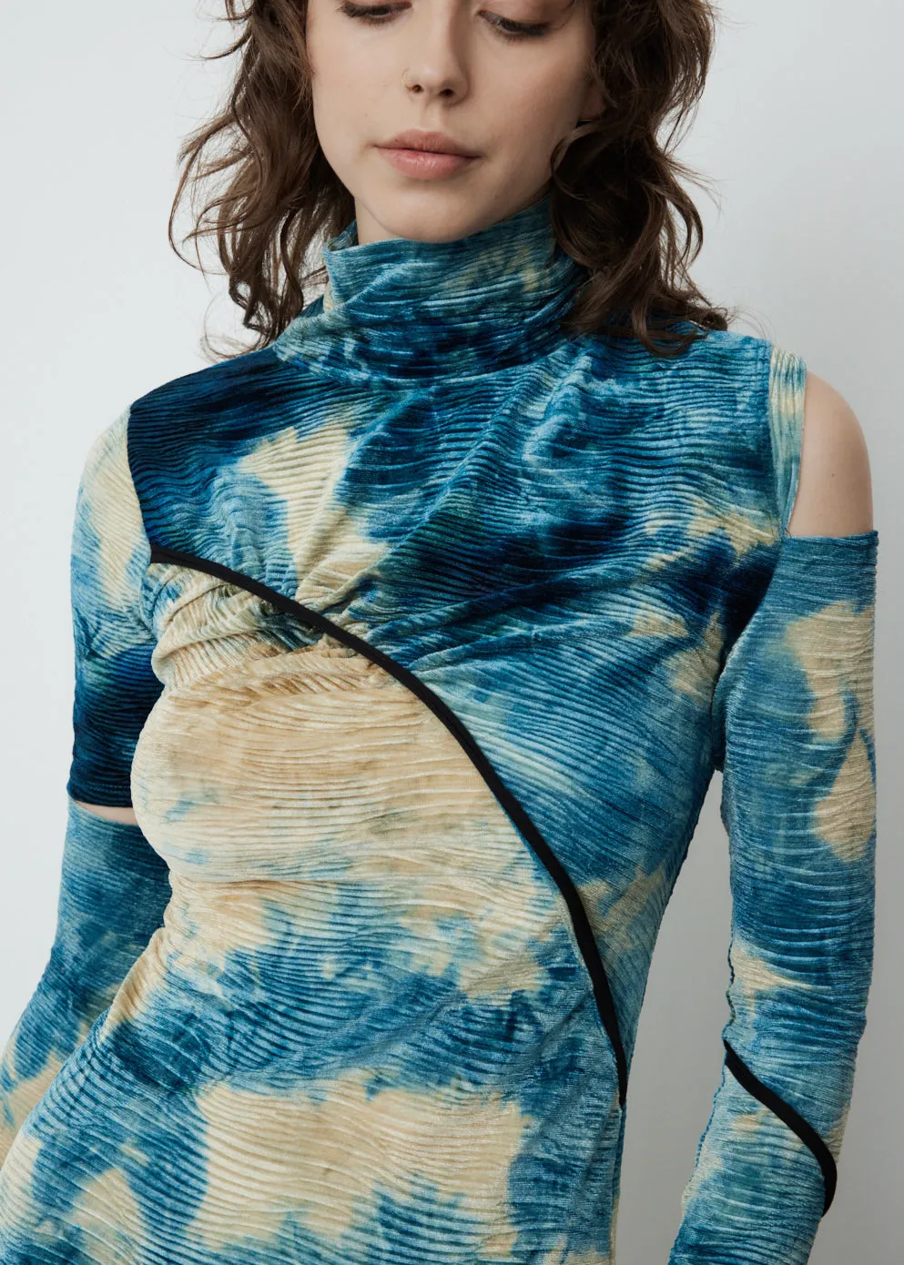 Ella Velvet Turtleneck Top