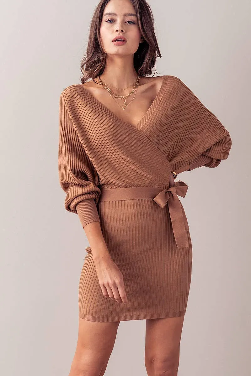 Empress Sweater Wrap Dress