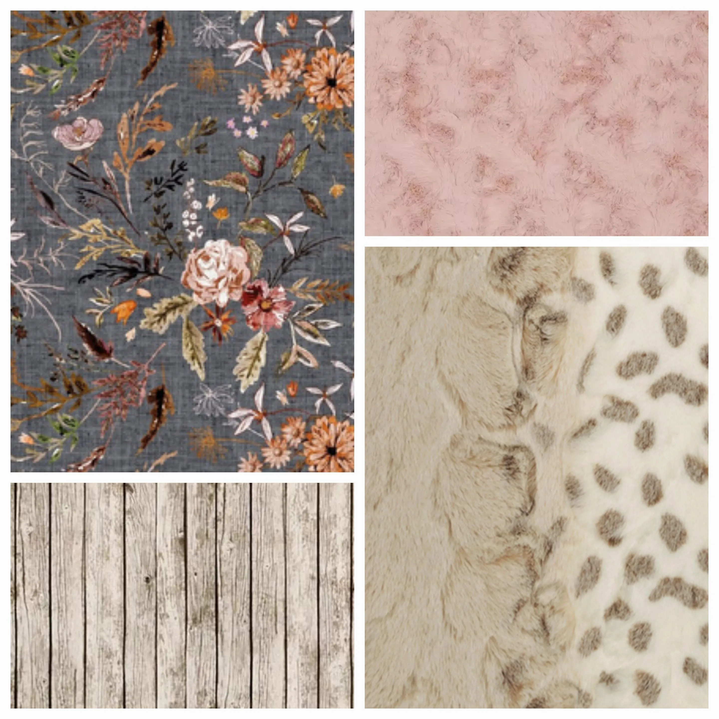 Fable Floral and Lace Shabby Chic Baby Crib Bedding