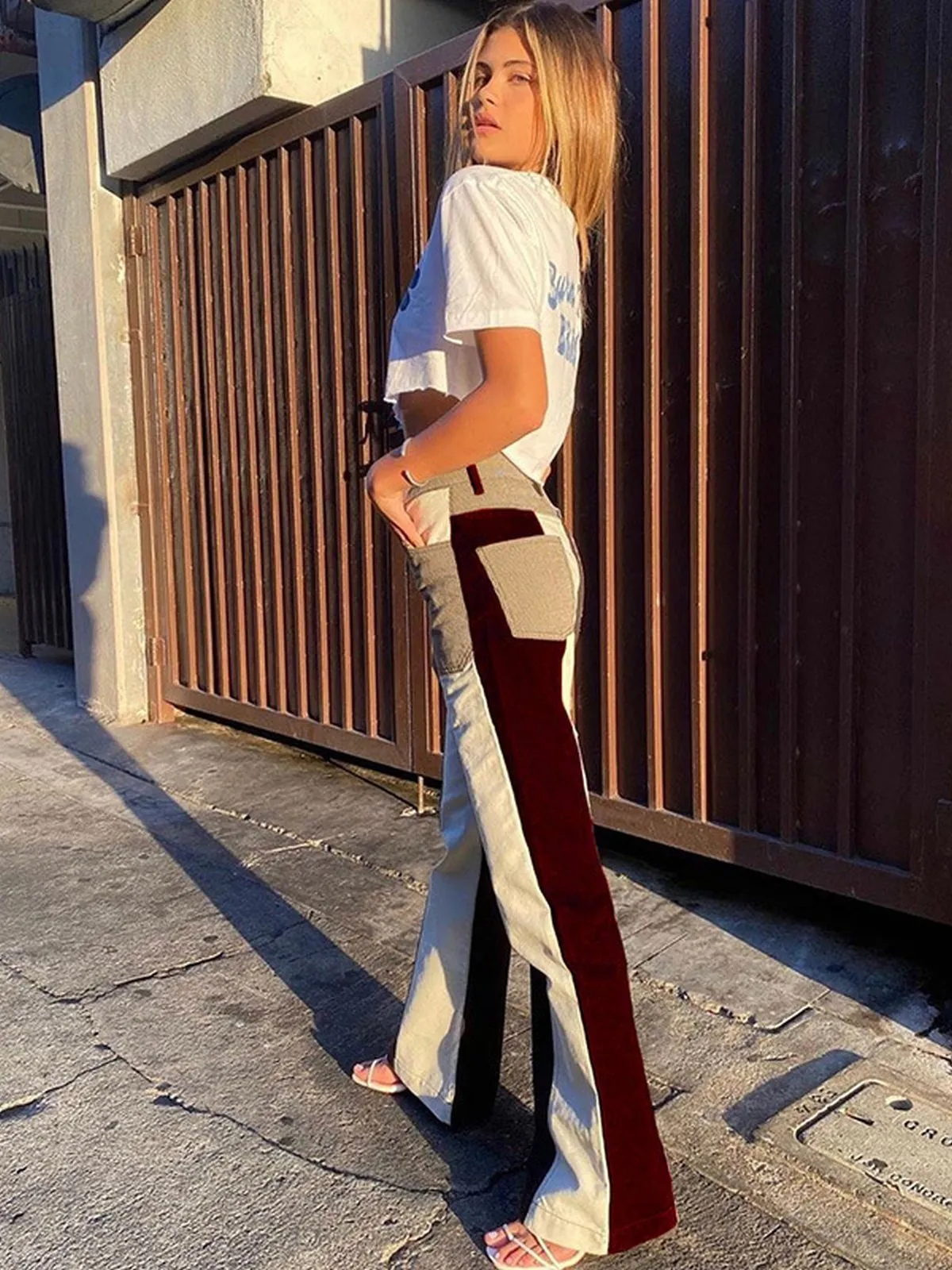Fashionkova Guida Patchwork Trousers
