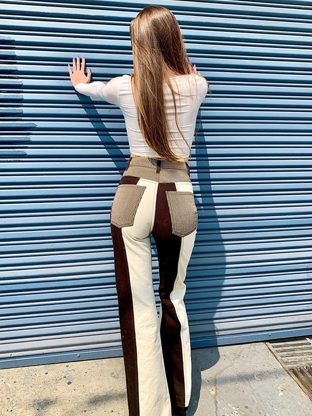 Fashionkova Guida Patchwork Trousers