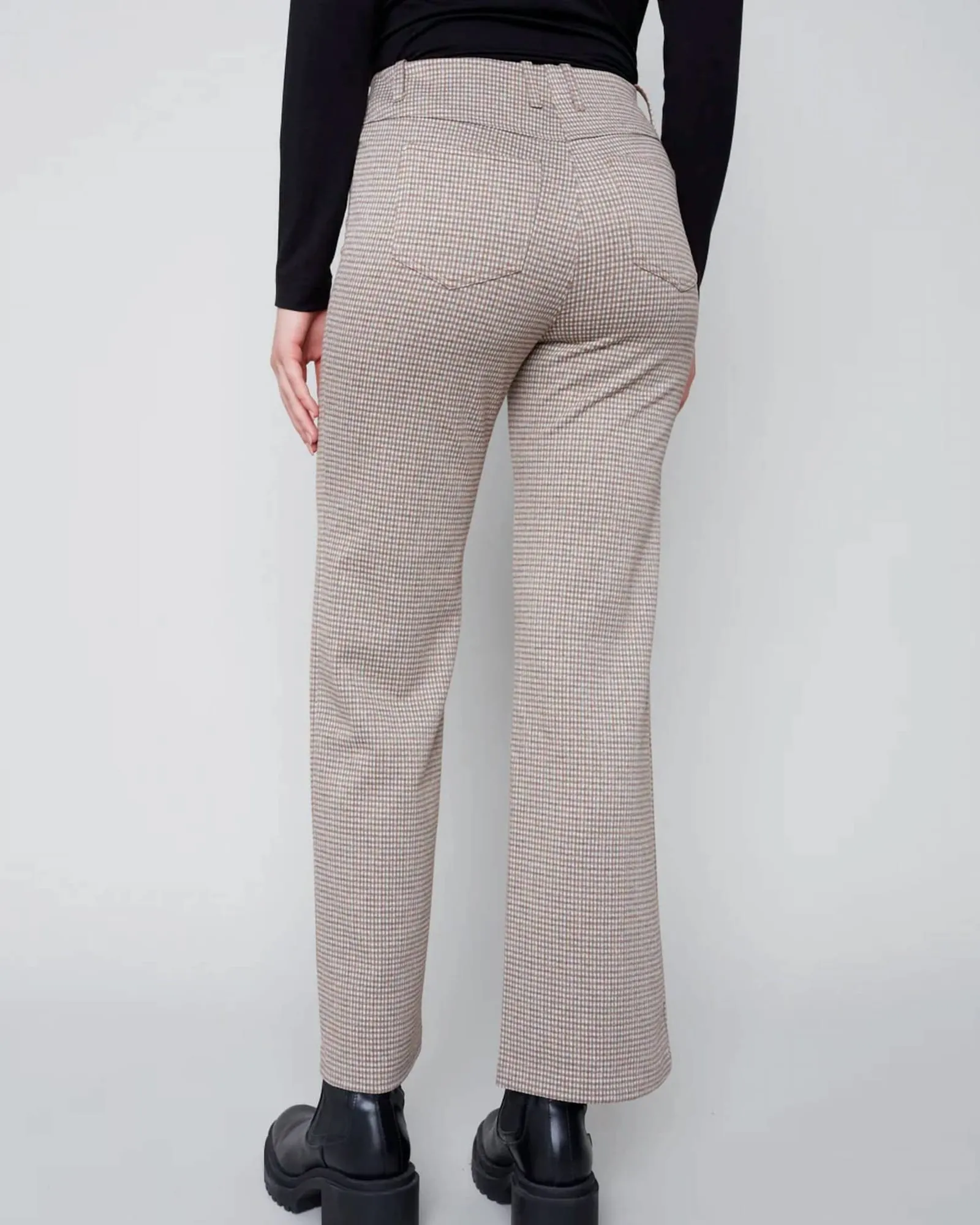 Flare Leg Knit Pant In Almond | Almond