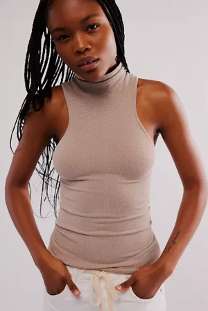 Free People Always Ready Seamless Turtleneck Tank