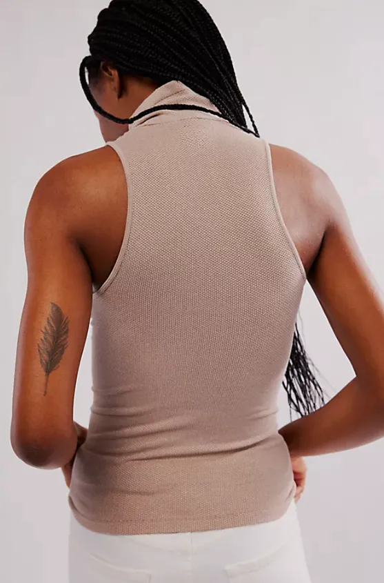 Free People Always Ready Seamless Turtleneck Tank