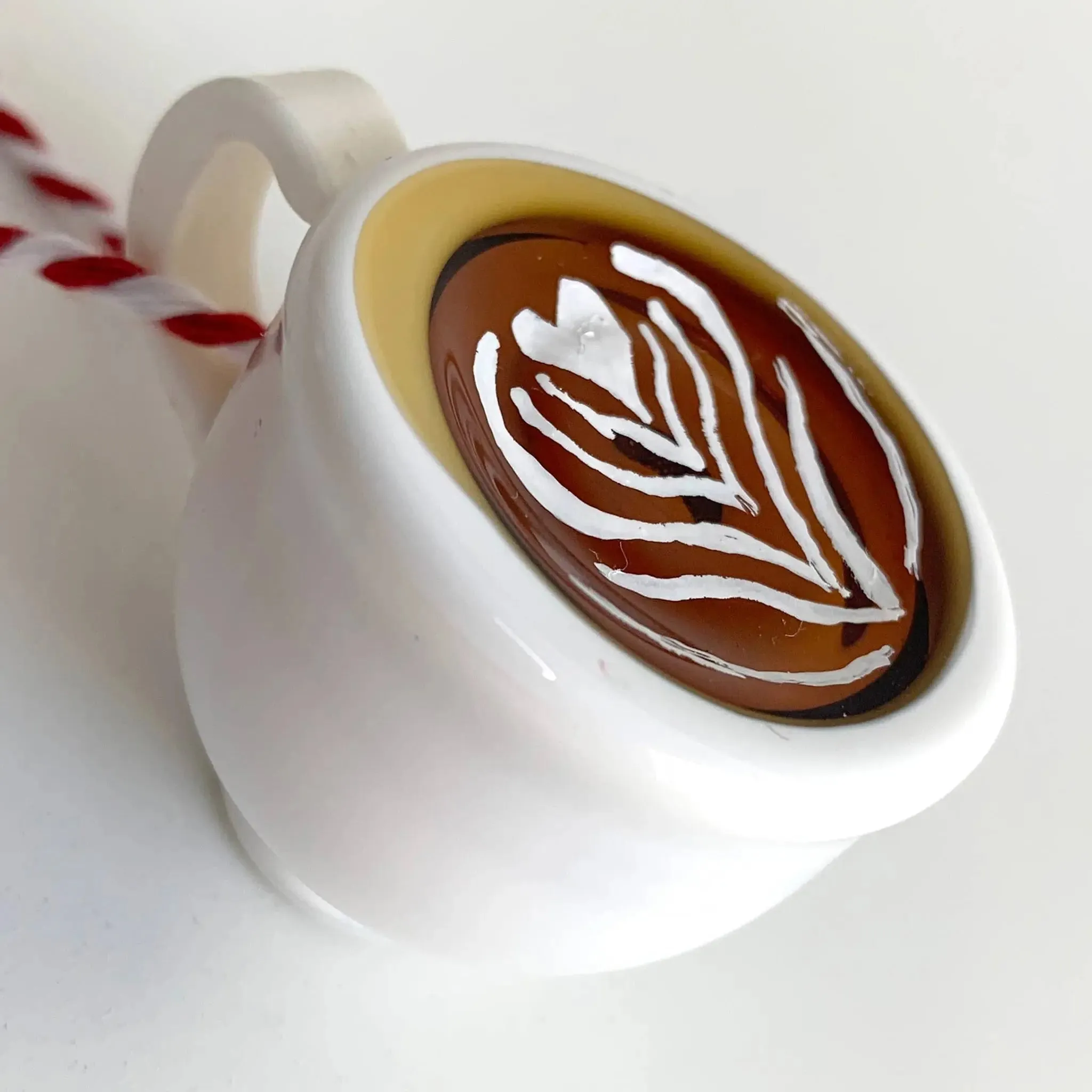 Glass Latte Ornament by Sage Churchill-Foster, Sage Studios