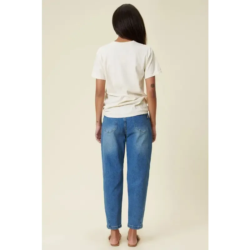 High Rise Distressed Slouchy Jeans