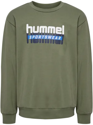 Hummel Kids&#x27; Hmltukas Sweatshirt Dusty Olive | Buy Hummel Kids&#x27; Hmltukas Sweatshirt Dusty Olive here | Outnorth