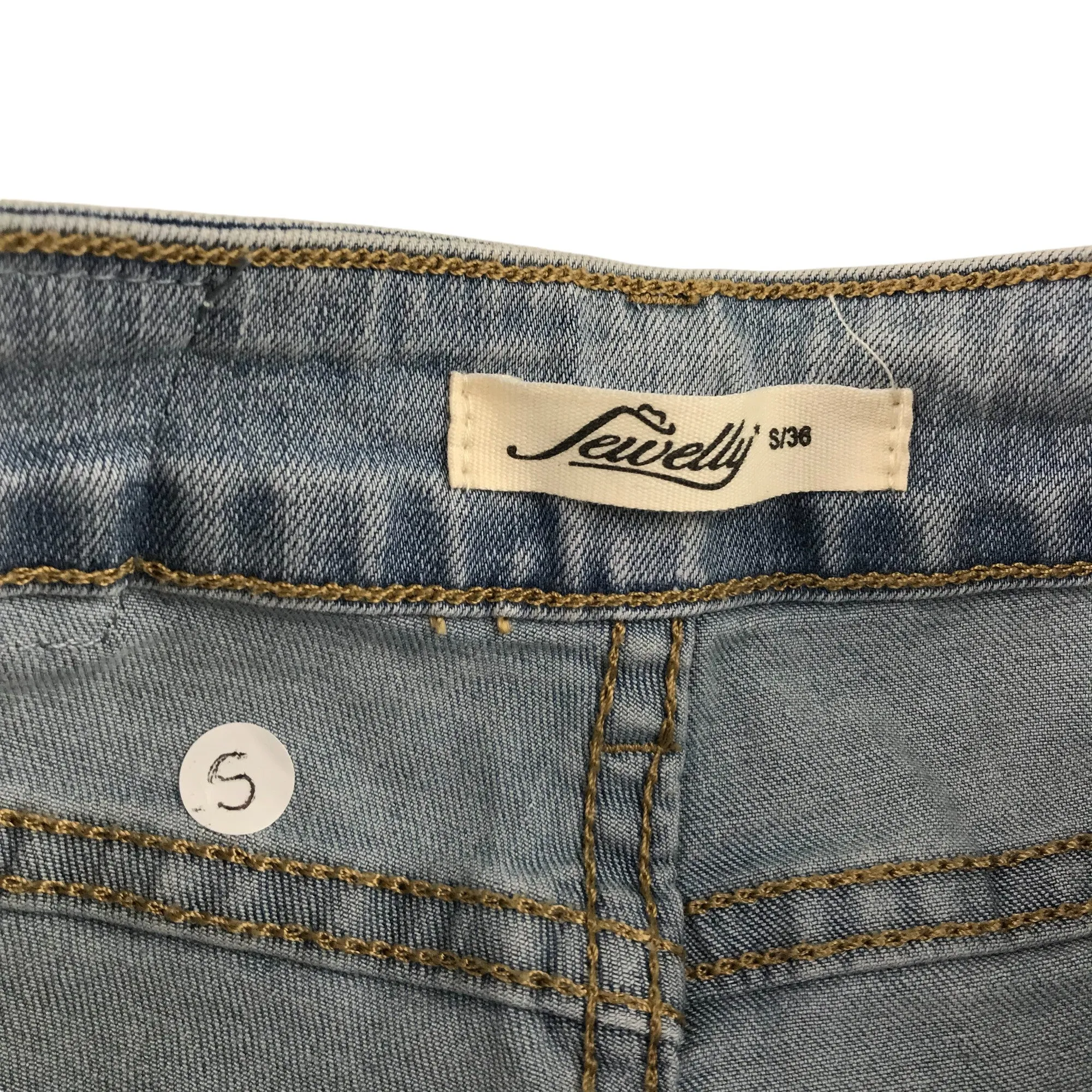 Jewelly jeans womens size S light blue denim mom jean style